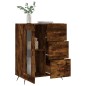 vidaXL Aparador de madera de ingeniería roble ahumado 69,5x34x90 cm vidaXL Aparador de madera de ingeniería roble ahumado 69,5x34x90 cm