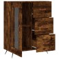 vidaXL Aparador de madera de ingeniería roble ahumado 69,5x34x90 cm vidaXL Aparador de madera de ingeniería roble ahumado 69,5x34x90 cm