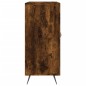 vidaXL Aparador de madera de ingeniería roble ahumado 90x34x80 cm