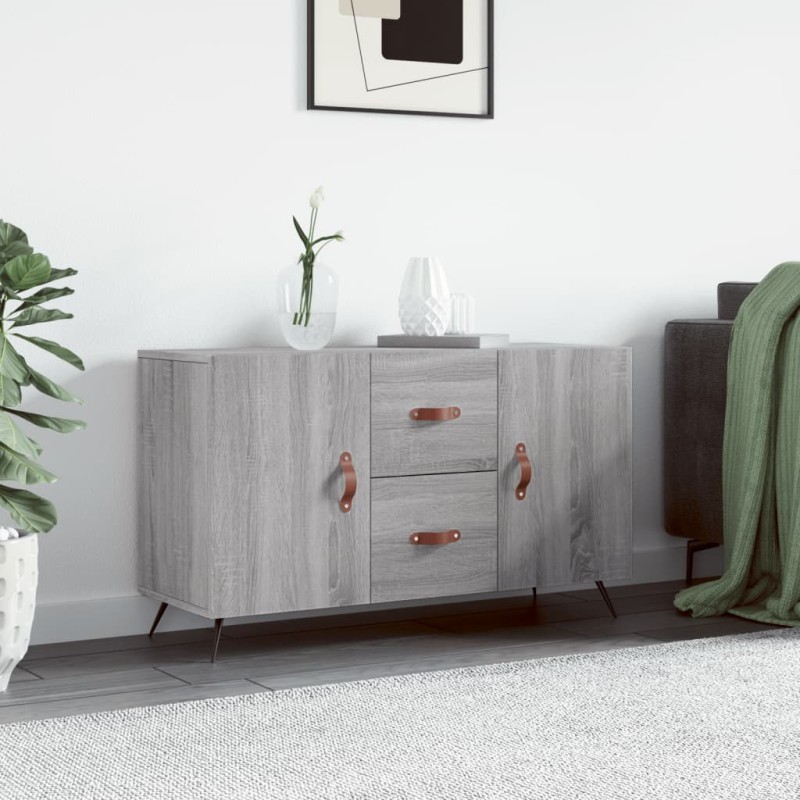 vidaXL Aparador de madera de ingeniería gris Sonoma 100x36x60 cm vidaXL Aparador de madera de ingeniería gris Sonoma 100x36x60 cm