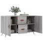 vidaXL Aparador de madera de ingeniería gris Sonoma 100x36x60 cm vidaXL Aparador de madera de ingeniería gris Sonoma 100x36x60 cm