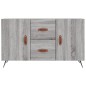 vidaXL Aparador de madera de ingeniería gris Sonoma 100x36x60 cm vidaXL Aparador de madera de ingeniería gris Sonoma 100x36x60 cm