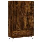 vidaXL Aparador alto madera de ingeniería roble ahumado 69,5x31x115 cm vidaXL Aparador alto madera de ingeniería roble ahumado 69,5x31x115 cm