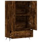 vidaXL Aparador alto madera de ingeniería roble ahumado 69,5x31x115 cm vidaXL Aparador alto madera de ingeniería roble ahumado 69,5x31x115 cm