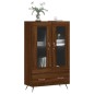 vidaXL Aparador alto madera de ingeniería roble marrón 69,5x31x115 cm vidaXL Aparador alto madera de ingeniería roble marrón 69,5x31x115 cm