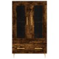 vidaXL Aparador alto madera de ingeniería roble ahumado 69,5x31x115 cm vidaXL Aparador alto madera de ingeniería roble ahumado 69,5x31x115 cm
