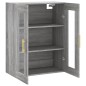 vidaXL Armario de pared gris Sonoma 69,5x34x90 cm