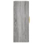vidaXL Armario de pared gris Sonoma 69,5x34x90 cm