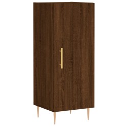 vidaXL Aparador madera de ingeniería marrón roble 34,5x34x90 cm