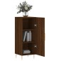 vidaXL Aparador madera de ingeniería marrón roble 34,5x34x90 cm vidaXL Aparador madera de ingeniería marrón roble 34,5x34x90 cm
