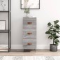 vidaXL Aparador madera de ingeniería gris Sonoma 34,5x34x90 cm vidaXL Aparador madera de ingeniería gris Sonoma 34,5x34x90 cm