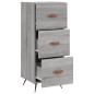 vidaXL Aparador madera de ingeniería gris Sonoma 34,5x34x90 cm vidaXL Aparador madera de ingeniería gris Sonoma 34,5x34x90 cm