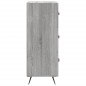 vidaXL Aparador madera de ingeniería gris Sonoma 34,5x34x90 cm vidaXL Aparador madera de ingeniería gris Sonoma 34,5x34x90 cm