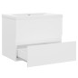 vidaXL Mueble con lavabo madera de ingeniería blanco vidaXL Mueble con lavabo madera de ingeniería blanco