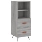 vidaXL Aparador madera de ingeniería gris Sonoma 34,5x34x90 cm vidaXL Aparador madera de ingeniería gris Sonoma 34,5x34x90 cm