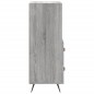vidaXL Aparador madera de ingeniería gris Sonoma 34,5x34x90 cm vidaXL Aparador madera de ingeniería gris Sonoma 34,5x34x90 cm