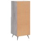 vidaXL Aparador madera de ingeniería gris Sonoma 34,5x34x90 cm vidaXL Aparador madera de ingeniería gris Sonoma 34,5x34x90 cm