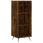 vidaXL Estantería madera de ingeniería roble ahumado 34,5x32,5x90 cm vidaXL Estantería madera de ingeniería roble ahumado 34,5x32,5x90 cm