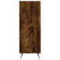 vidaXL Estantería madera de ingeniería roble ahumado 34,5x32,5x90 cm vidaXL Estantería madera de ingeniería roble ahumado 34,5x32,5x90 cm