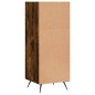 vidaXL Estantería madera de ingeniería roble ahumado 34,5x32,5x90 cm vidaXL Estantería madera de ingeniería roble ahumado 34,5x32,5x90 cm