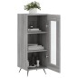 vidaXL Aparador madera de ingeniería gris Sonoma 34,5x34x90 cm vidaXL Aparador madera de ingeniería gris Sonoma 34,5x34x90 cm
