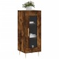 vidaXL Aparador madera de ingeniería roble ahumado 34,5x34x90 cm vidaXL Aparador madera de ingeniería roble ahumado 34,5x34x90 cm