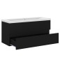 vidaXL Mueble con lavabo madera de ingeniería negro vidaXL Mueble con lavabo madera de ingeniería negro