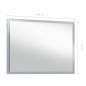 vidaXL Espejo de pared de baño con LED 100x60 cm vidaXL Espejo de pared de baño con LED 100x60 cm