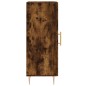 vidaXL Aparador madera de ingeniería roble ahumado 34,5x34x90 cm vidaXL Aparador madera de ingeniería roble ahumado 34,5x34x90 cm