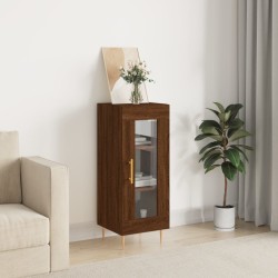 vidaXL Aparador madera de ingeniería marrón roble 34,5x34x90 cm