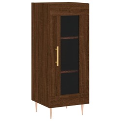 vidaXL Aparador madera de ingeniería marrón roble 34,5x34x90 cm