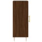 vidaXL Aparador madera de ingeniería marrón roble 34,5x34x90 cm