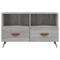 vidaXL Mueble de TV madera de ingeniería gris Sonoma 80x36x50 cm
