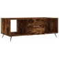vidaXL Mesa de centro madera contrachapada roble ahumado 102x50x40 cm vidaXL Mesa de centro madera contrachapada roble ahumado 102x50x40 cm