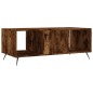 vidaXL Mesa de centro madera contrachapada roble ahumado 102x50x40 cm vidaXL Mesa de centro madera contrachapada roble ahumado 102x50x40 cm