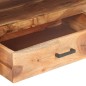 vidaXL Mueble de TV madera maciza con acabado miel 120x35x45 cm