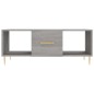 vidaXL Mesa de centro madera contrachapada gris Sonoma 102x50x40 cm vidaXL Mesa de centro madera contrachapada gris Sonoma 102x50x40 cm