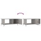 vidaXL Mesa de centro madera contrachapada gris Sonoma 90x50x40 cm vidaXL Mesa de centro madera contrachapada gris Sonoma 90x50x40 cm