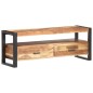 vidaXL Mueble de TV madera maciza con acabado miel 120x35x45 cm