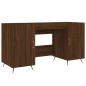 vidaXL Escritorio madera de ingeniería roble marrón 140x50x75 cm vidaXL Escritorio madera de ingeniería roble marrón 140x50x75 cm