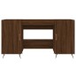 vidaXL Escritorio madera de ingeniería roble marrón 140x50x75 cm vidaXL Escritorio madera de ingeniería roble marrón 140x50x75 cm
