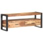 vidaXL Mueble de TV madera maciza con acabado miel 120x35x45 cm
