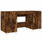 vidaXL Escritorio madera de ingeniería roble ahumado 140x50x75 cm vidaXL Escritorio madera de ingeniería roble ahumado 140x50x75 cm