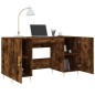 vidaXL Escritorio madera de ingeniería roble ahumado 140x50x75 cm vidaXL Escritorio madera de ingeniería roble ahumado 140x50x75 cm