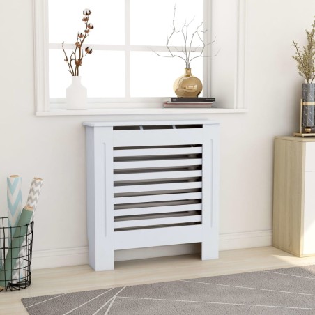 vidaXL Cubierta para radiador MDF blanco 78 cm
