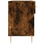 vidaXL Banco zapatero madera de ingeniería roble ahumado 102x35x55 cm vidaXL Banco zapatero madera de ingeniería roble ahumado 102x35x55 cm