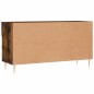 vidaXL Banco zapatero madera de ingeniería roble ahumado 102x35x55 cm vidaXL Banco zapatero madera de ingeniería roble ahumado 102x35x55 cm