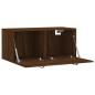 vidaXL Armario de pared madera ingeniería marrón roble 80x36,5x35 cm vidaXL Armario de pared madera ingeniería marrón roble 80x36,5x35 cm