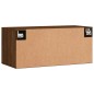 vidaXL Armario de pared madera ingeniería marrón roble 80x36,5x35 cm vidaXL Armario de pared madera ingeniería marrón roble 80x36,5x35 cm