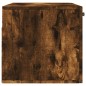 vidaXL Armario de pared madera ingeniería roble ahumado 80x36,5x35 cm vidaXL Armario de pared madera ingeniería roble ahumado 80x36,5x35 cm